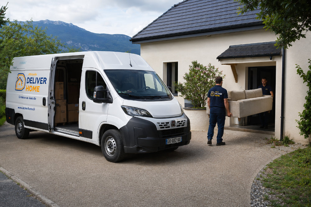 Équipe Deliverhome livraison canapé à domicile, Grenoble