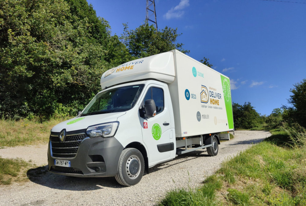Renault Master E-Tech Electric Deliverhome — vue avant 3/4, Grenoble